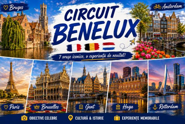 CIRCUIT BENELUX (avion) Plecari:19.06/25.09.2026