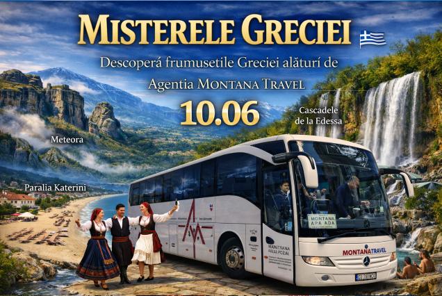 SEJUR - MISTERELE GRECIEI (6zile) Hotel Central 3* (situat ultracentral) Plecare din Galati/Braila: 10iunie 2026